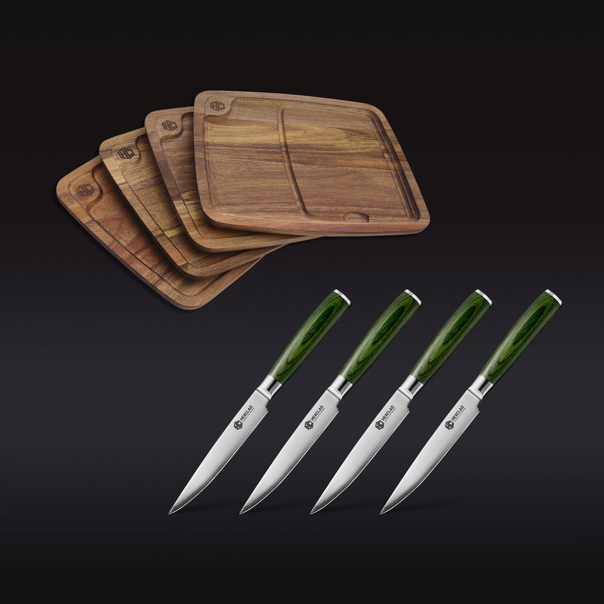 Steak Knife & Bistecca Plate Set. 8-pc